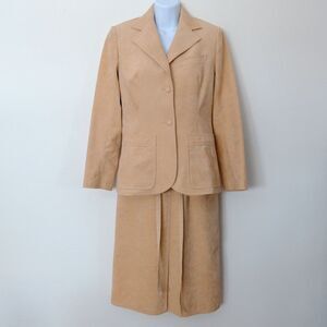 Brodkin Ultrasuede Skirt Suit Leo Chevalier